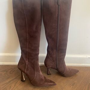 Stuart Weitzman Brown Knee-high Vinnie Boots